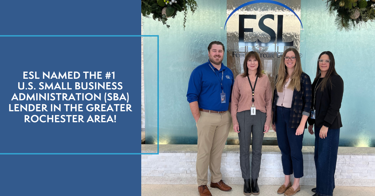 ESL Earns #1 Ranking as Small Business Banking Lender in Greater ...