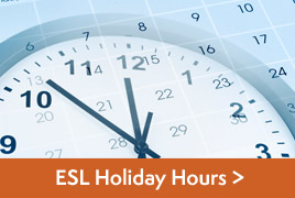 ESL Holiday Hours