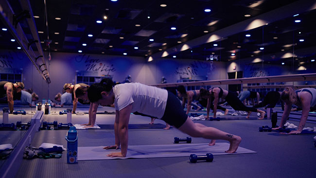 Students in class at Oxygen Yoga and Fitness
